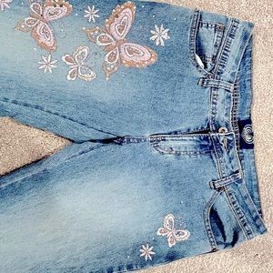 Embellished flare jeans - size 11/junior - like new!